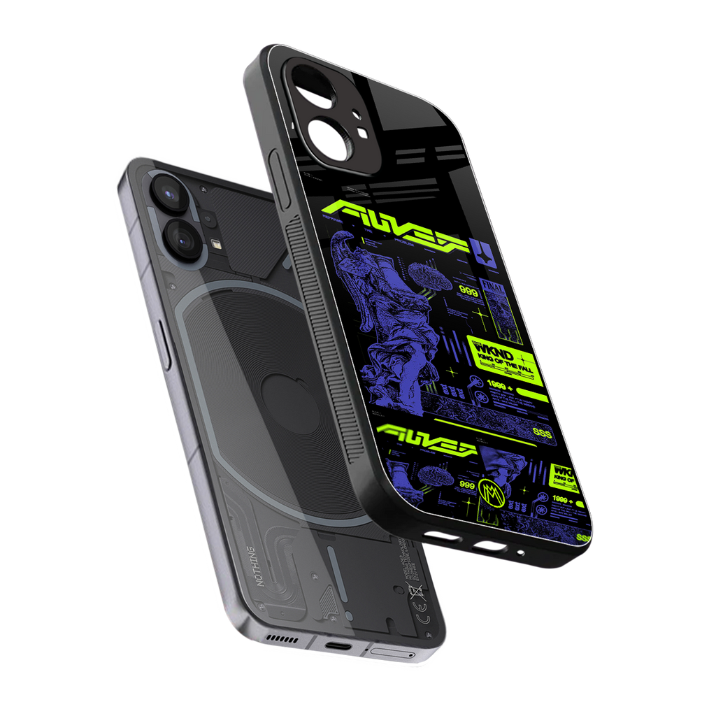 the weeknd back phone cover | glass case for nothing phone 1