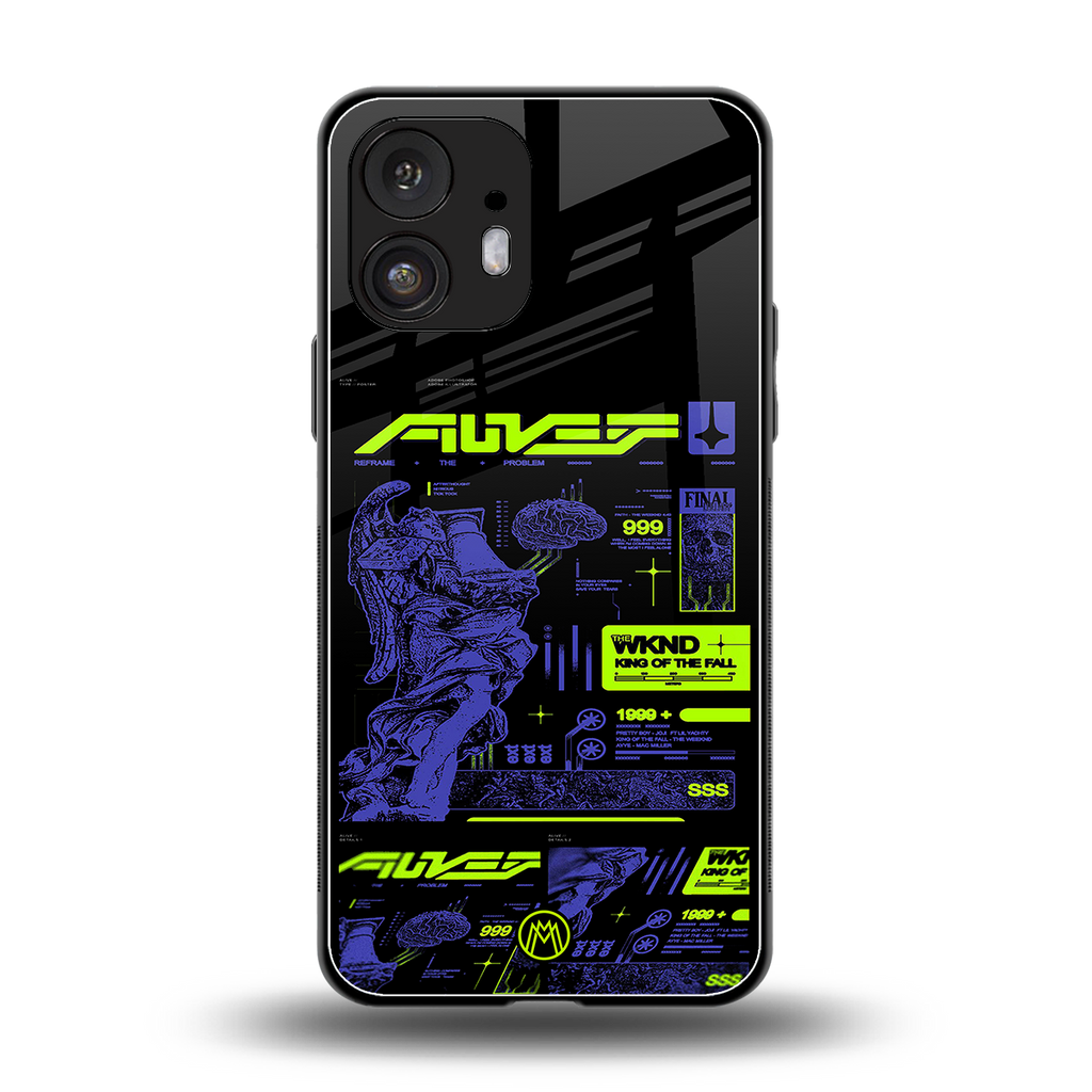 the weeknd back phone cover | glass case for nothing phone 2