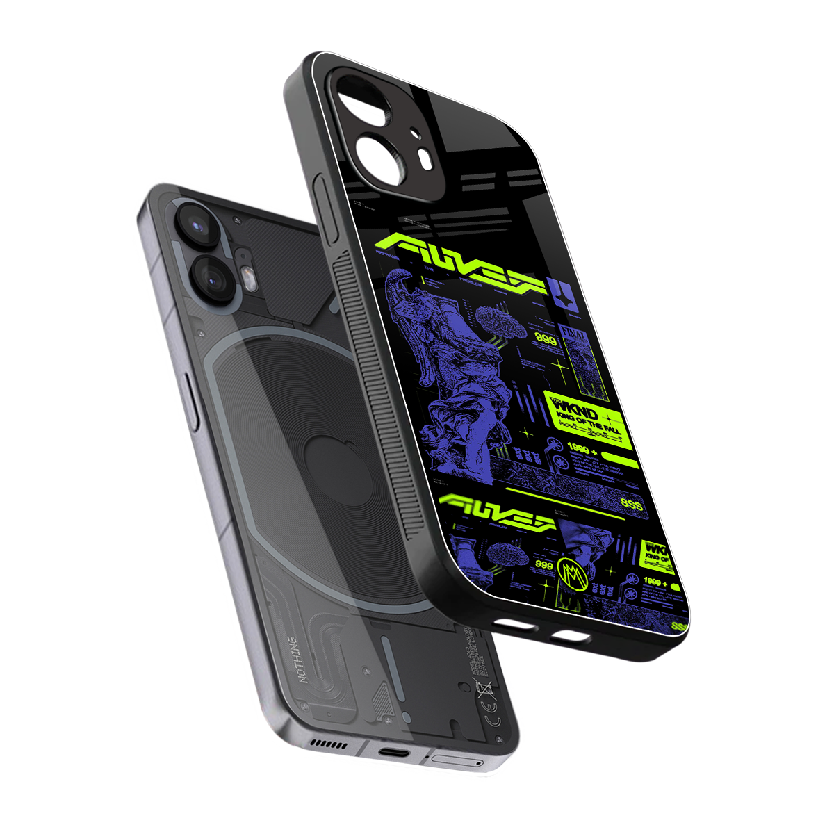 the weeknd back phone cover | glass case for nothing phone 2