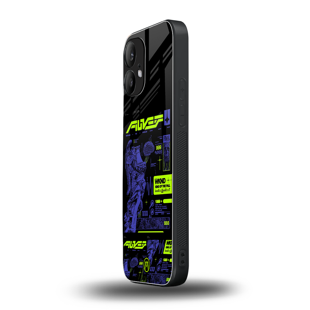 the weeknd back phone cover | glass case for nothing phone 2