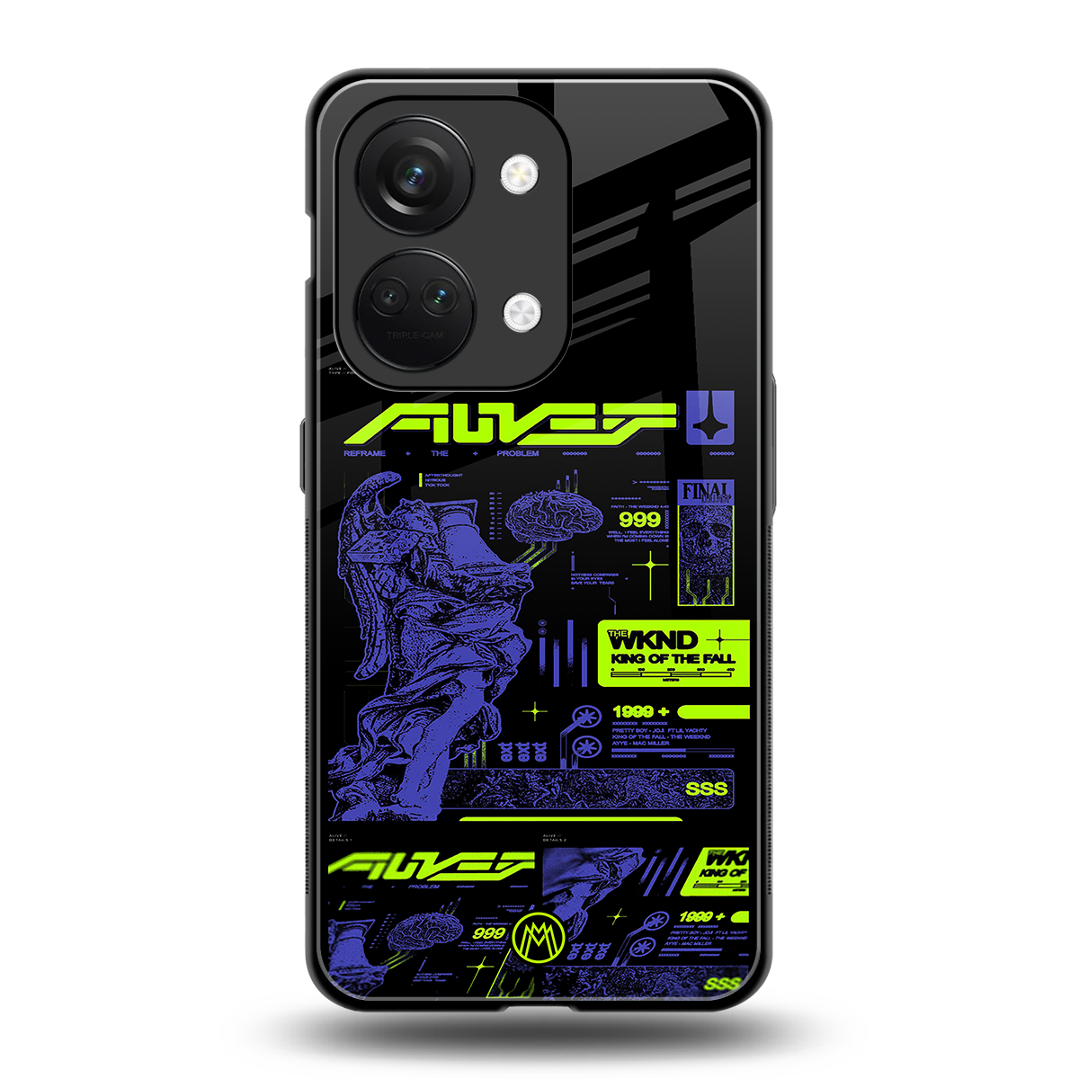 the weeknd back phone cover | glass case for oneplus nord 3