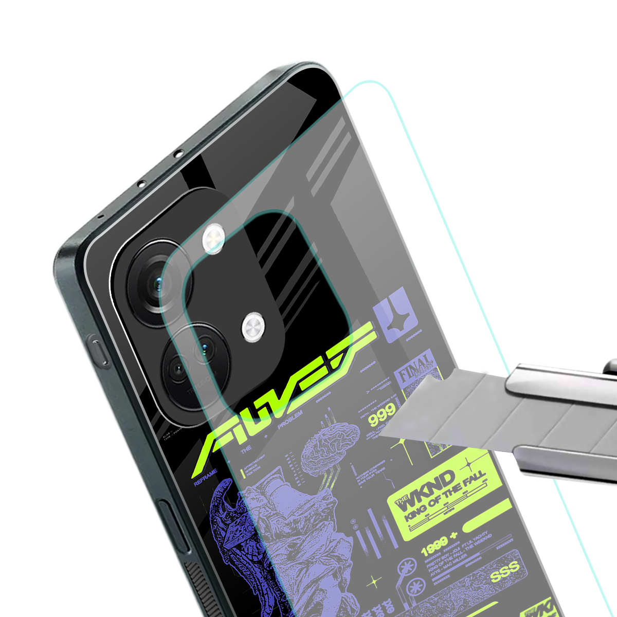 the weeknd back phone cover | glass case for oneplus nord 3