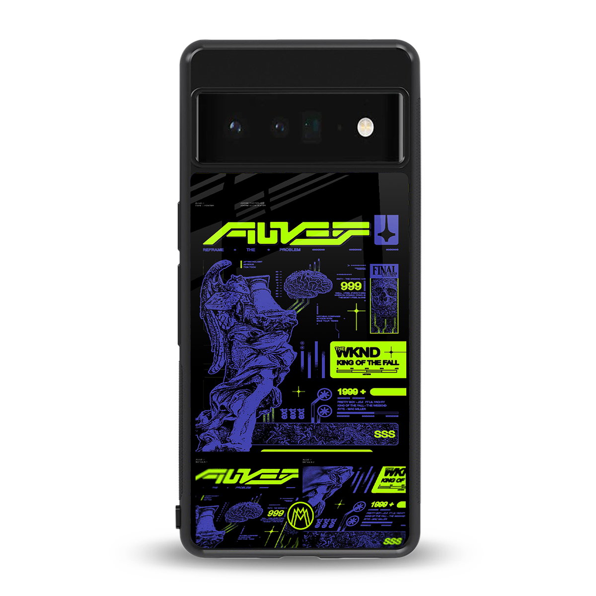 the weeknd back phone cover | glass case for google pixel 6 pro
