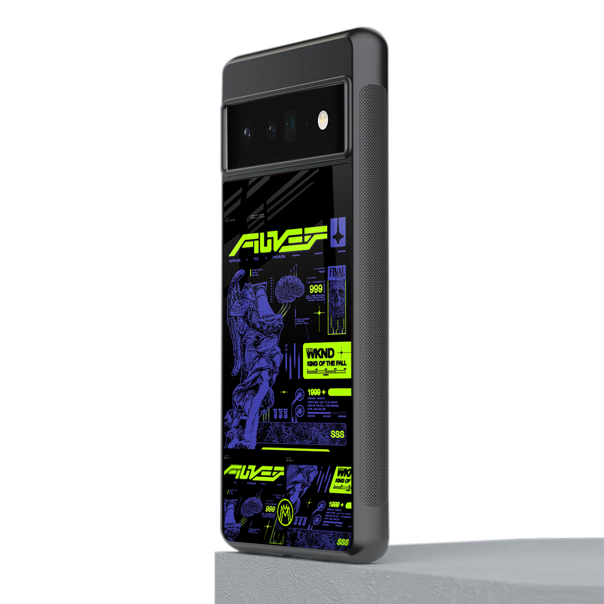 the weeknd back phone cover | glass case for google pixel 6 pro
