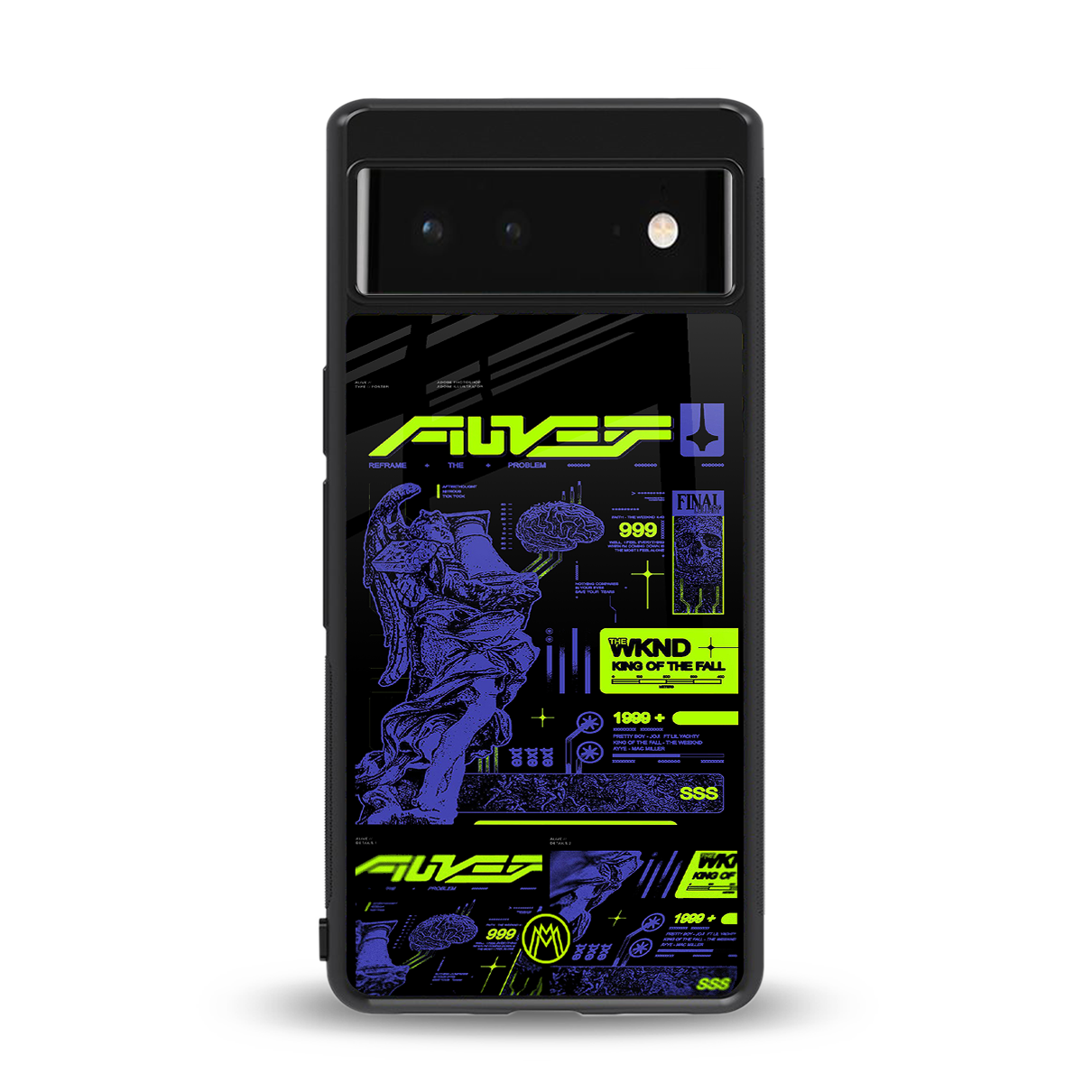 the weeknd back phone cover | glass case for google pixel 6