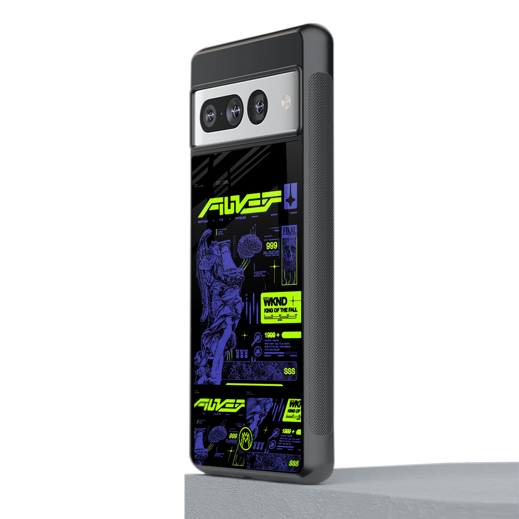 the weeknd back phone cover | glass case for google pixel 7 pro