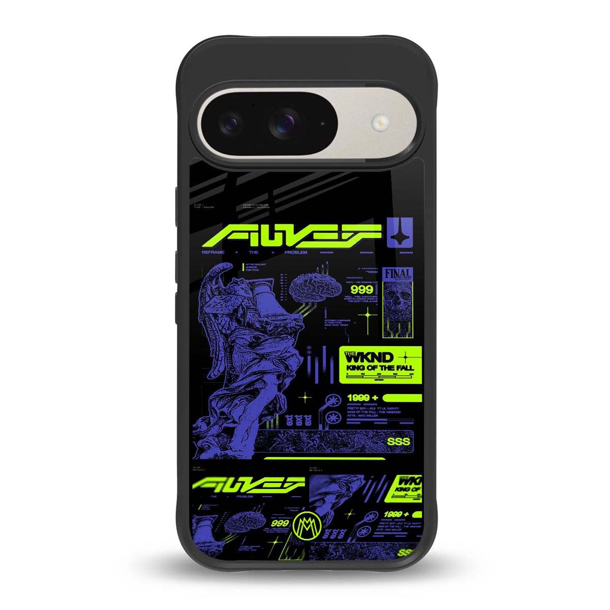 the weeknd back phone cover | glass case for google pixel 9