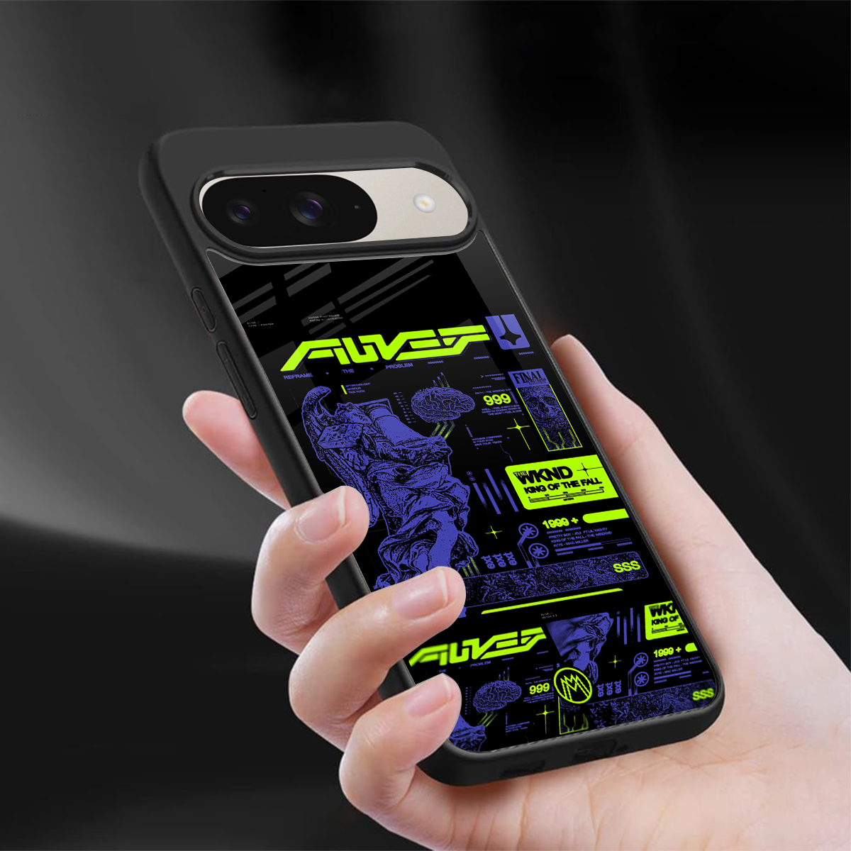 the weeknd back phone cover | glass case for google pixel 9