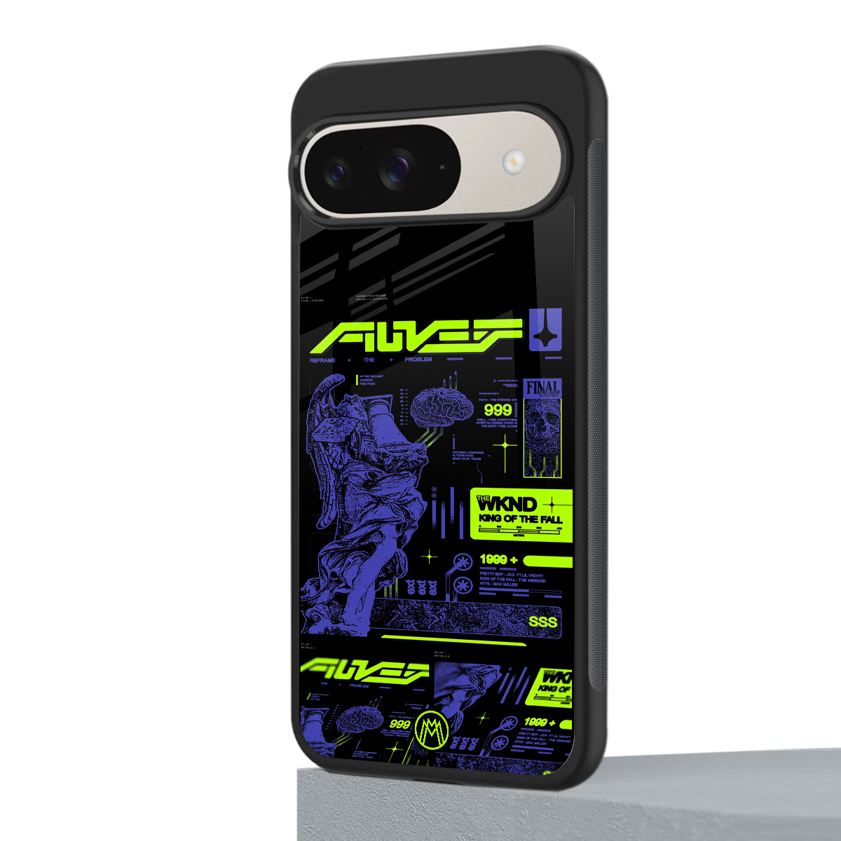 the weeknd back phone cover | glass case for google pixel 9