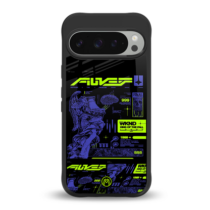 the weeknd back phone cover | glass case for google pixel 9 pro xl