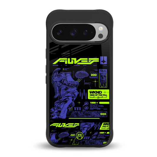 the weeknd back phone cover | glass case for google pixel 9 pro xl