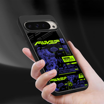 the weeknd back phone cover | glass case for google pixel 9 pro xl