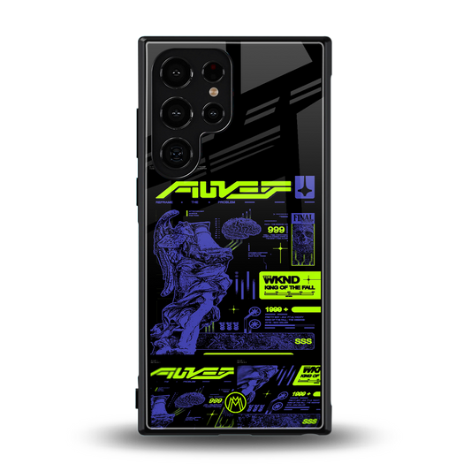 the weeknd back phone cover | glass case for samsung galaxy s24 ultra