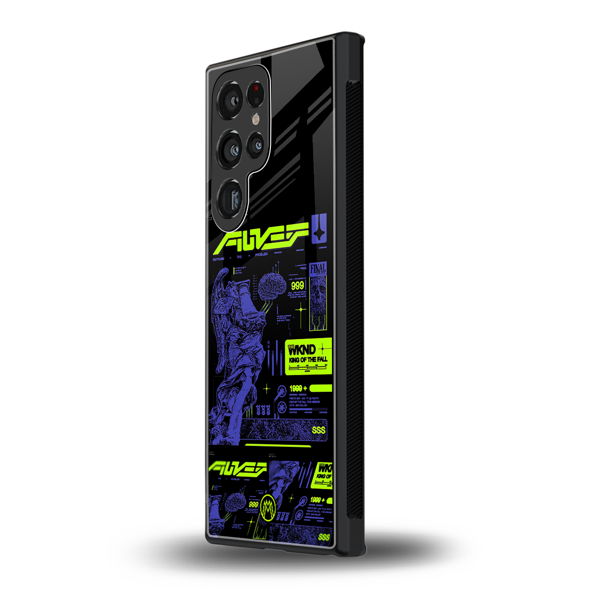 the weeknd back phone cover | glass case for samsung galaxy s24 ultra