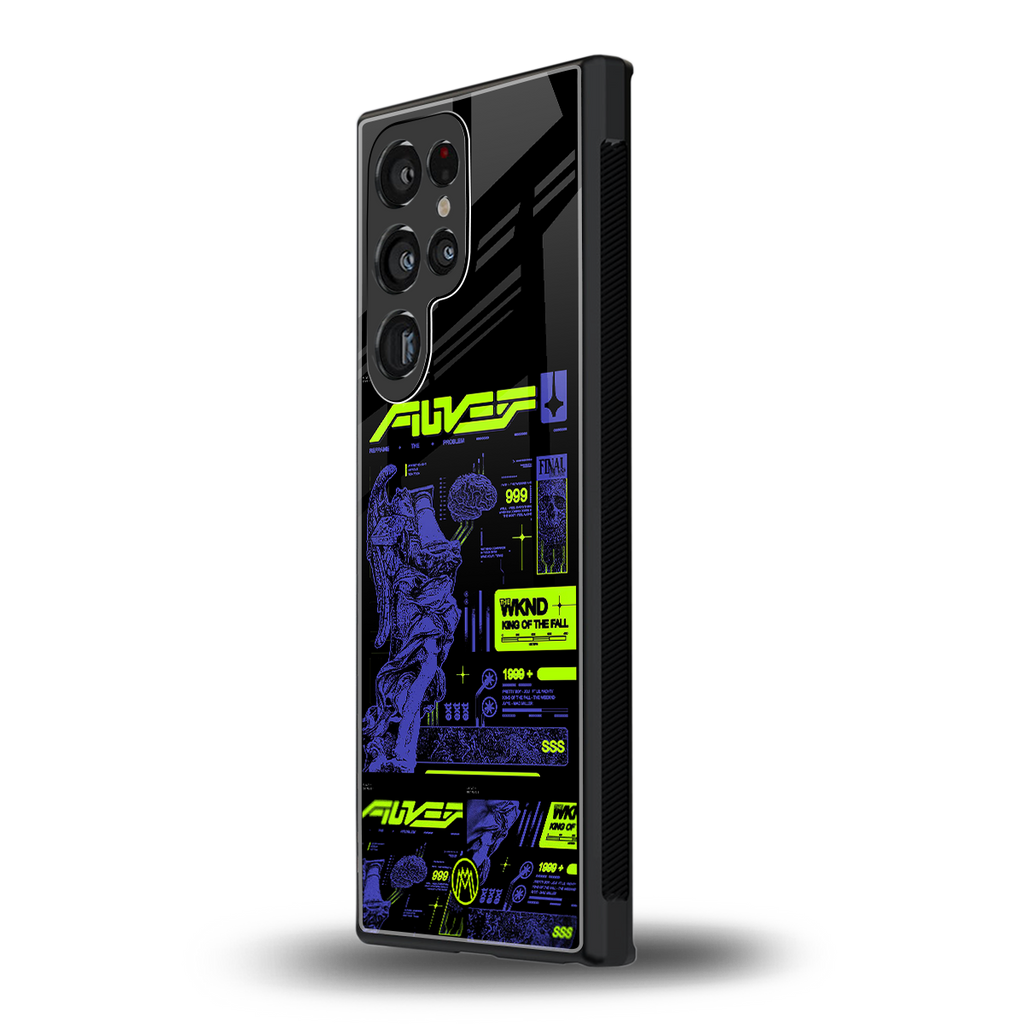 the weeknd back phone cover | glass case for samsung galaxy s23 ultra