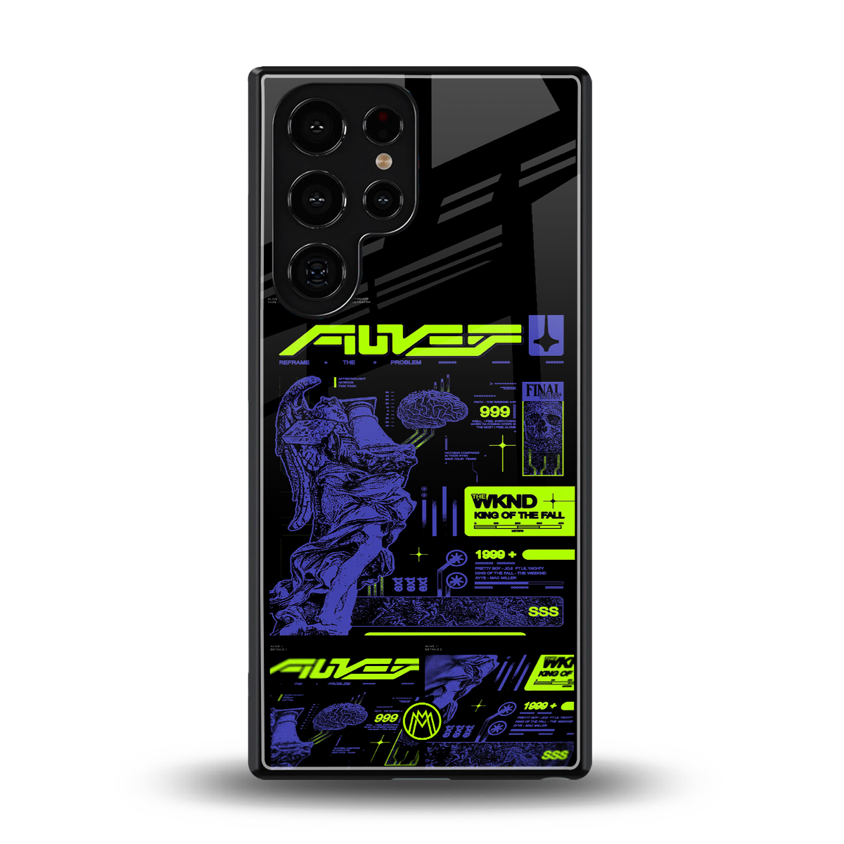 the weeknd back phone cover | glass case for samsung galaxy s25 ultra