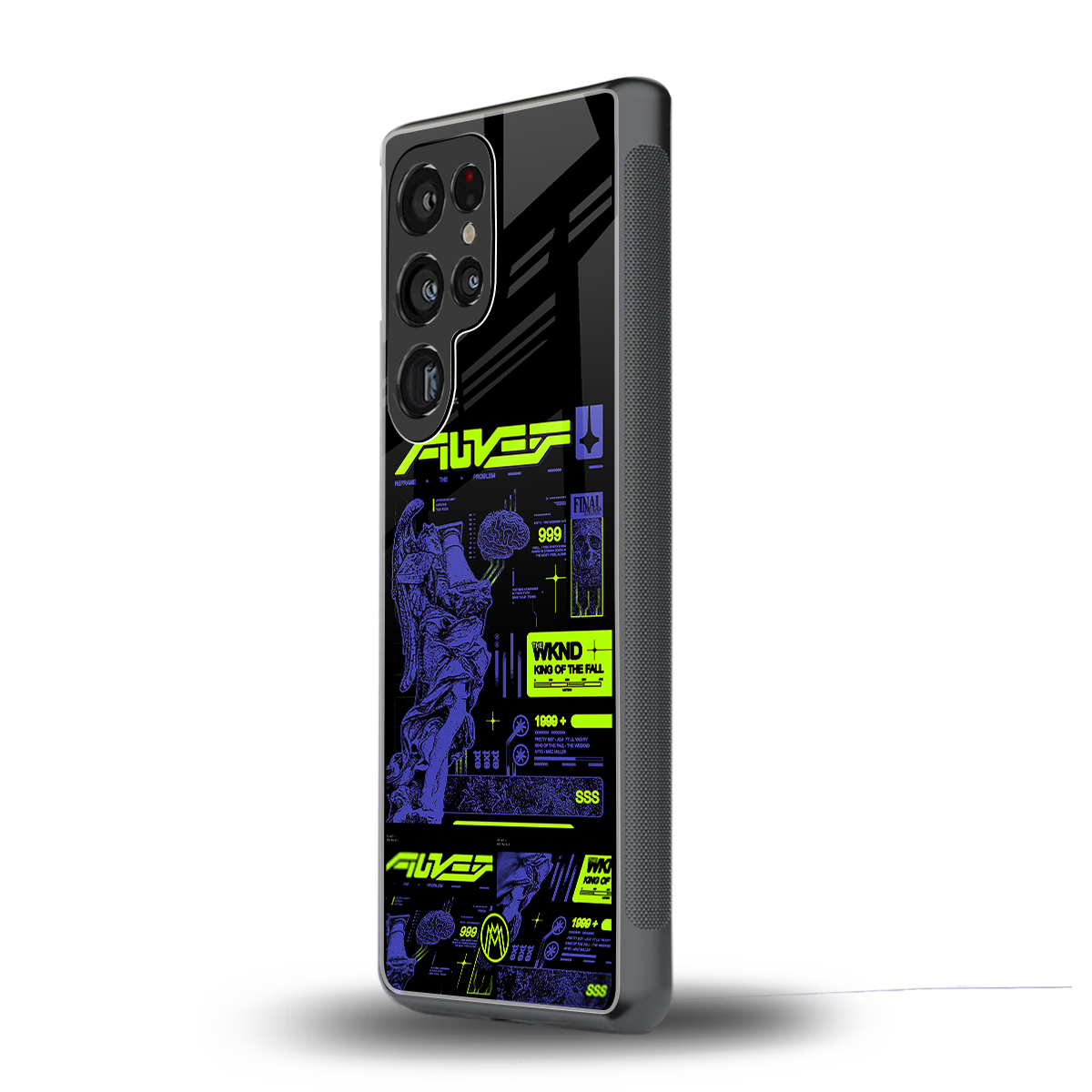 the weeknd back phone cover | glass case for samsung galaxy s25 ultra