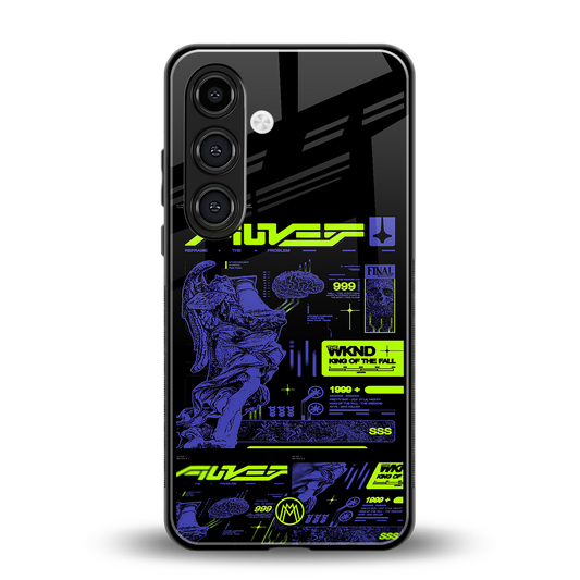 the weeknd back phone cover | glass case for samsung galaxy s23
