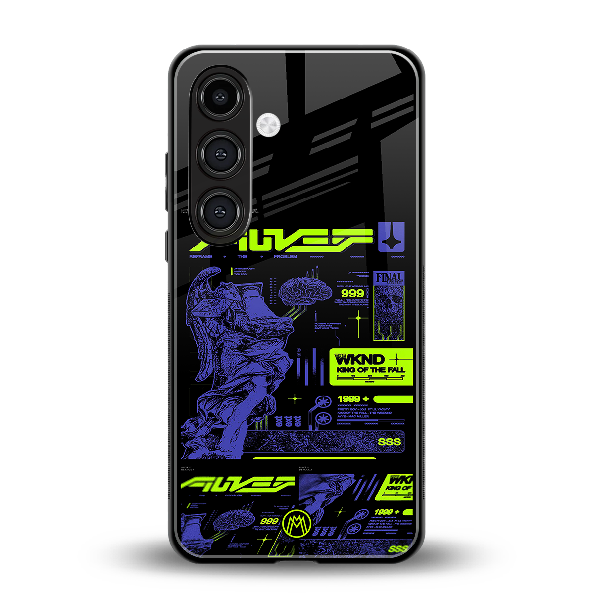 the weeknd back phone cover | glass case for samsung galaxy s24 plus