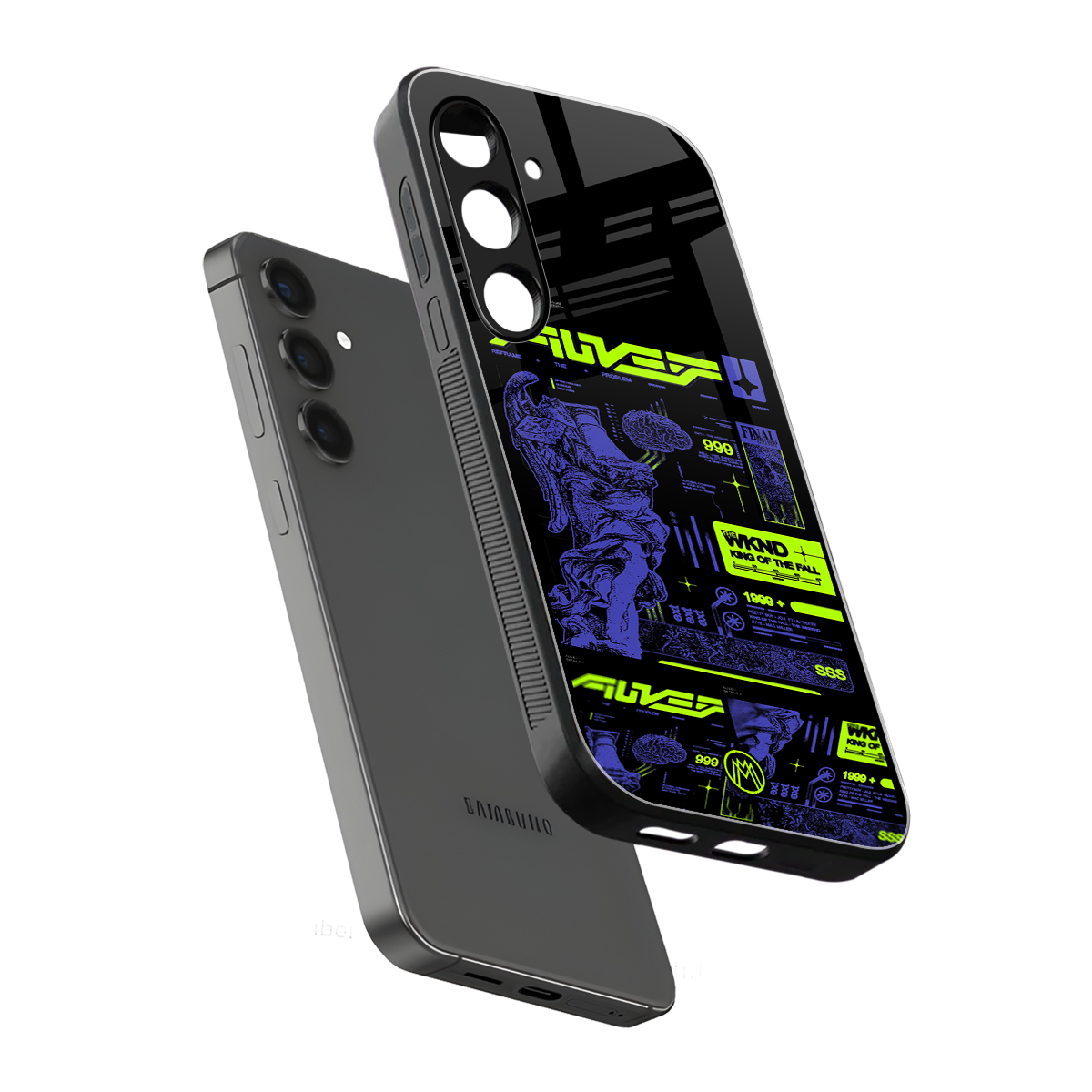 the weeknd back phone cover | glass case for samsung galaxy s23