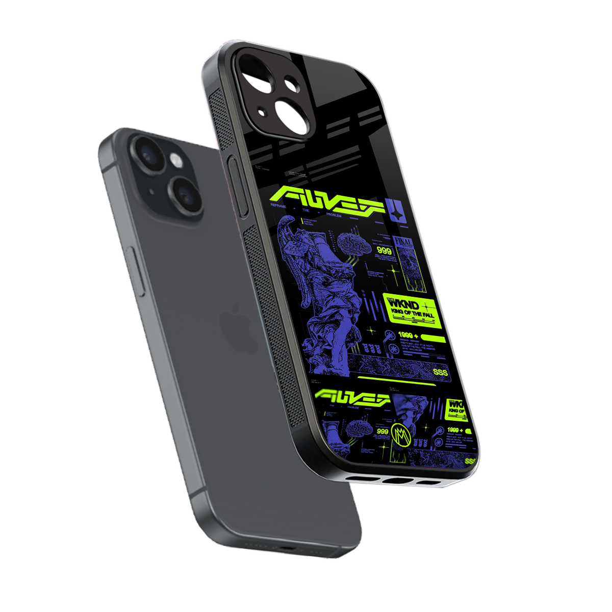 the weeknd back phone cover | glass case for iphone 15