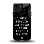 the wish back phone cover | glass case for iphone 13 mini