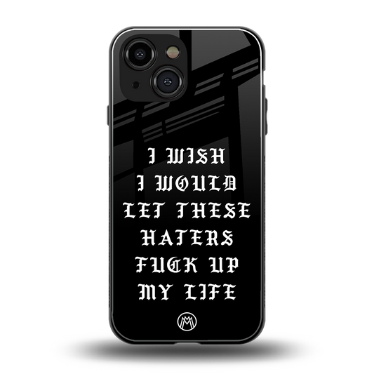 the wish back phone cover | glass case for iphone 13 mini