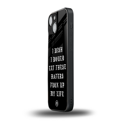 the wish back phone cover | glass case for iphone 13 mini