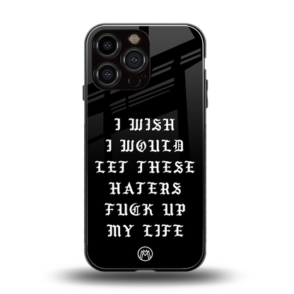 the wish back phone cover | glass case for iphone 13 pro max
