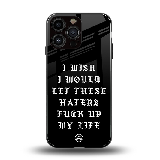 the wish back phone cover | glass case for iphone 13 pro max