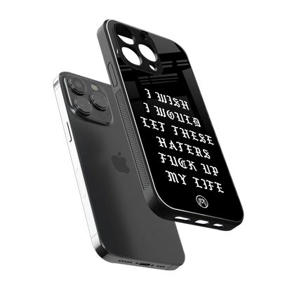the wish back phone cover | glass case for iphone 13 pro max