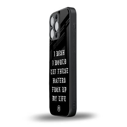 the wish back phone cover | glass case for iphone 13 pro max