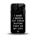 the wish back phone cover | glass case for iphone 13