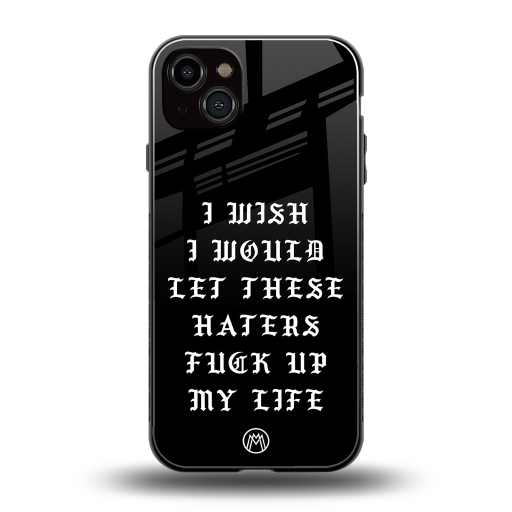 the wish back phone cover | glass case for iphone 15 plus