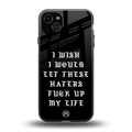 the wish back phone cover | glass case for iphone 14 plus