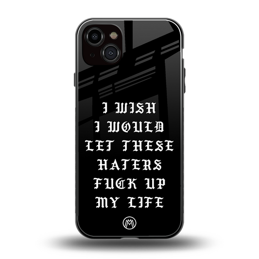 the wish back phone cover | glass case for iphone 14 plus