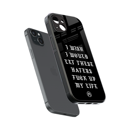 the wish back phone cover | glass case for iphone 14 plus