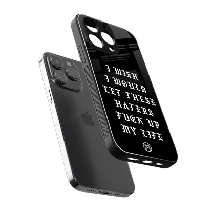 the wish back phone cover | glass case for iphone 15 pro max