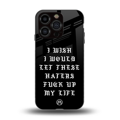the wish back phone cover | glass case for iphone 14 pro