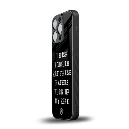the wish back phone cover | glass case for iphone 14 pro