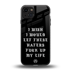 the wish back phone cover | glass case for iphone 15