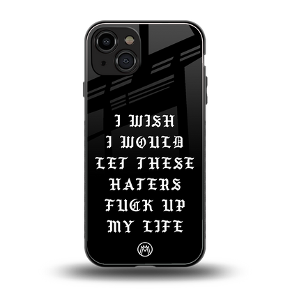 the wish back phone cover | glass case for iphone 14