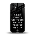 the wish back phone cover | glass case for iphone 16 plus