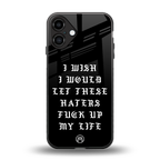 the wish back phone cover | glass case for iphone 16 plus