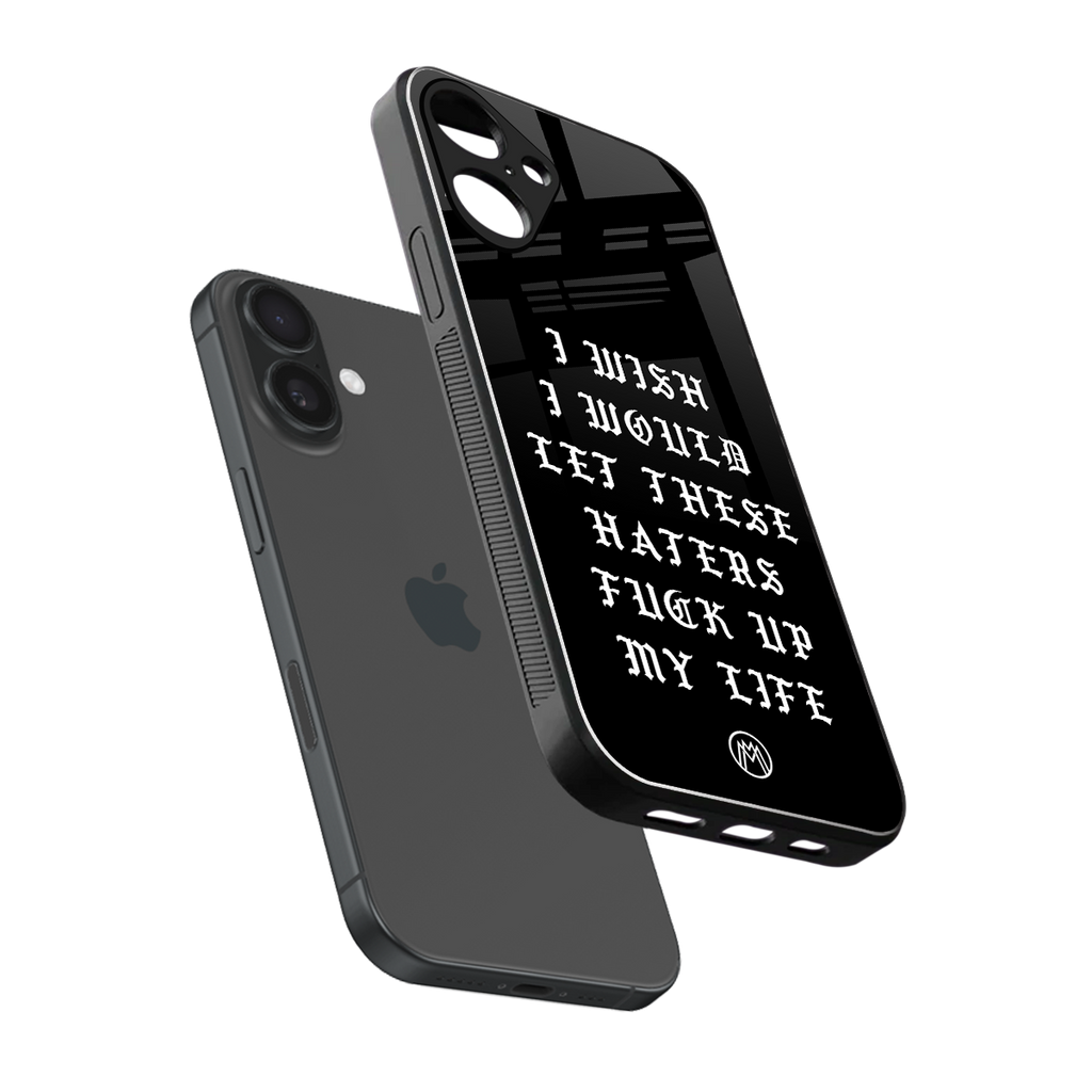 the wish back phone cover | glass case for iphone 16 plus