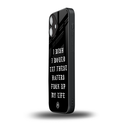 the wish back phone cover | glass case for iphone 16 plus