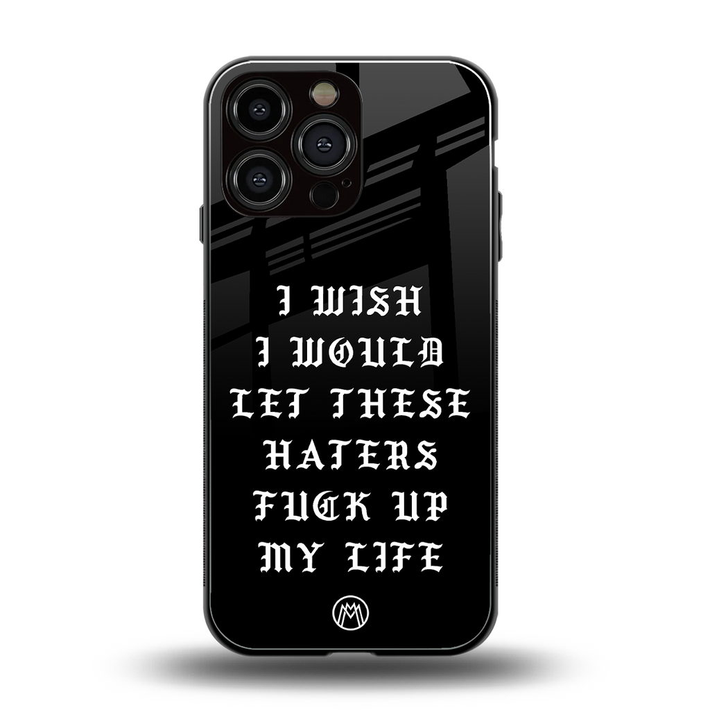 the wish back phone cover | glass case for iphone 16 pro max