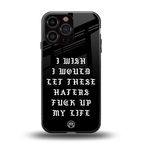 the wish back phone cover | glass case for iphone 16 pro max