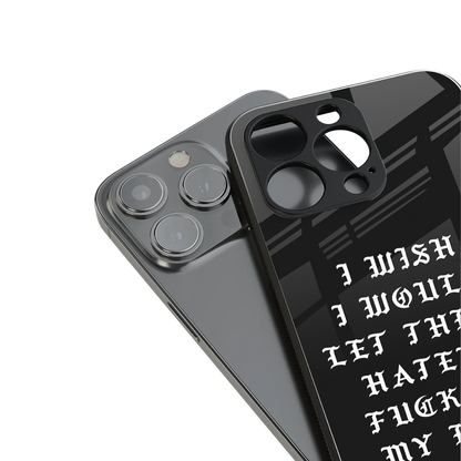 the wish back phone cover | glass case for iphone 13 pro max