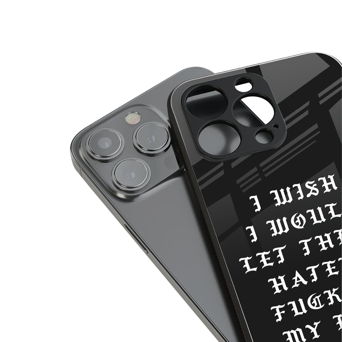 the wish back phone cover | glass case for iphone 14 plus